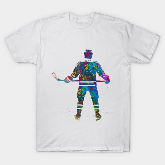 Hockey Player T-Shirt by erzebeth